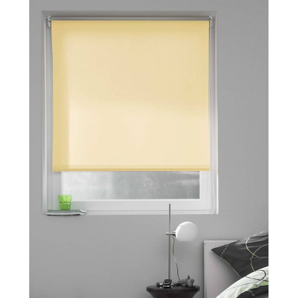 MADECOSTORE Store Enrouleur Tamisant Tissu Plain Abricot - L64 x H190 cm - Avec Perçage — image 1