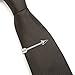 3 Pc Tie Clip Bar Set, 1.5 Inch Silver Arrow, Whale w Gift Box by Puentes Denver
