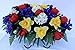 Spring Tulip Daffodil and Iris Headstone Saddle for Grave Decoration