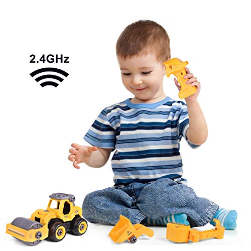 image for FunLittleToy DIY Electric RC Truck Car 3 in 1, Take Apart Construction