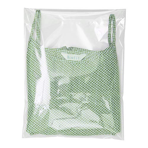 Wowfit 100 CT 9x12 inches Clear Cello Cellophane Plastic Bags, Re-Sealable Self-Sealing Cello Bags Great for Clothes, Shirts, Pants, Foods, Flyers, More (9 x 12 with Reinforced Sides) - Thumbnail 3