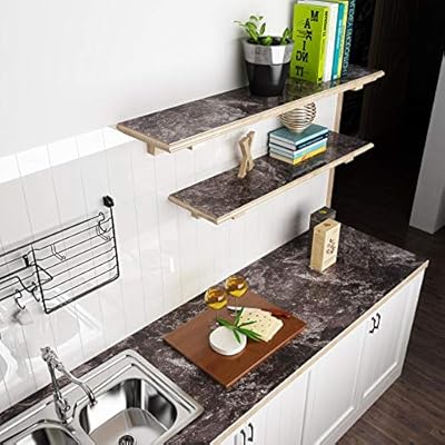 Amazon Com Veelike 15 7 X354 3 Black Marble Wallpaper Peel And