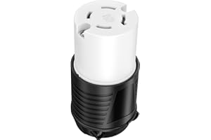 HYDUUU NEMA L14-20R Generator Locking Connector Twist/Turn Locking Female Plug Repair Extension Cord End 20 Amp 125/250V 3 Pole 4 Wire Industrial Grade ETL Listed