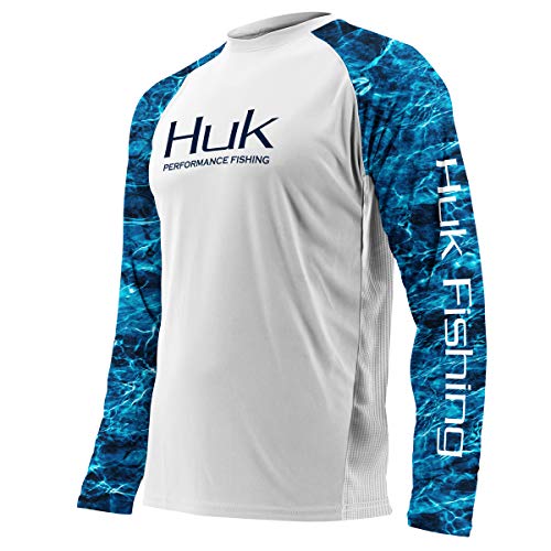 Mens T-shirts HUK Men's Quick-Dry Fishing Tee - UPF 50 Sun Protection Shirt Hunting Shirts