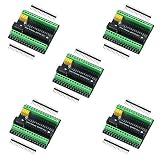 Emakefun Nano Terminal Expansion Adapter Board for Arduino Nano V3.0 AVR ATMEGA328P with NRF2401+ Expansion Interface, DC Power Supply Interface (5PCS)