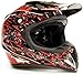 Typhoon Adult ATV MX Helmet Goggles Gloves Gear Combo Red with Red (XL)