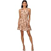 Adrianna Papell Women's Ikat Print Short Dress