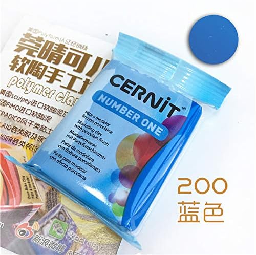 SATOZUN: 1Pcs 56g/2oz Professional Soft Clay Mud Sculpey CERNIT Polymer Clay Pottery Sculpting Ceramic Colorful Professional Translucent