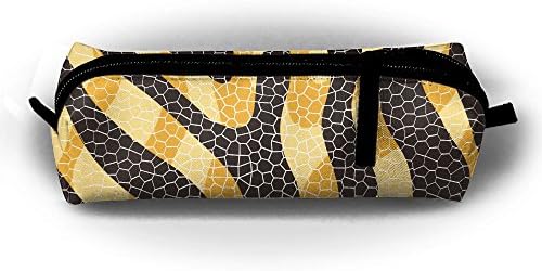 Oxford Cloth Stationery Bag Cool Snake Skin Pattern Pencil Holders For Children/Girls/Students/Adolescents, Compact Zipper Bag