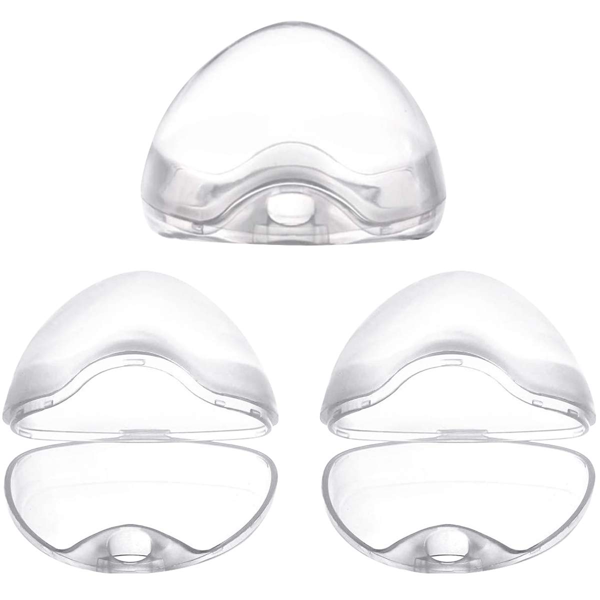 Dokpav 3PCS Baby Dummy Case, Pacifier Case, Safe BPA-Free, Soother Pod Storage Box, Pacifier Storage Box Nipple Shield Case, Transparent Pacifier Case Soother Pod Pacifier Holder Box for Kids