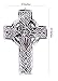 AWEHIRU The StoreKing Gifts Ideas Wooden Wall Hanging French Cross with Celtic Hand Carvings Religious Cross Home Living Room Decor (Design1)