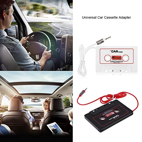 Leiyini Universal Car Audio Travel Cassette Adapter, Car Tape Cassette Adapter Converter 3.5mm Jack AUX Audio for CD Radio MP3 Magnetic Tape Player Recorder Receiver Cassette - Thumbnail 3