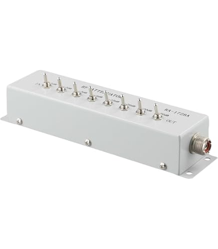 Componente Elettronico Attenuatore RF Attenuatore Variabile RA-1728A 50 Ohm 0-82dB - Per Radioamatori E Trasmettitori Componente Elettronico Universale