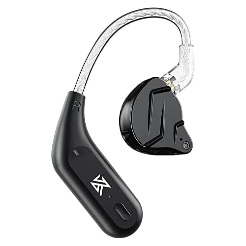 KZ Airloop AZ09-C Bluetooth Cable, Upgrade Headphone Cable, Bluetooth 5.2 Wireless Ear Hook with Microphone, Suitable for ZSN/ZSN PRO/ZS10 PRO/AS16/AS12/ZSX/ZSN PRO-X/Zax/ASF/ASX/DQ6, Black