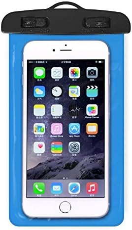 Waterproof Case Universal Waterproof Phone Bag Pouch Drg Bag for Devices Up to 6” 2 Pack Deep blue