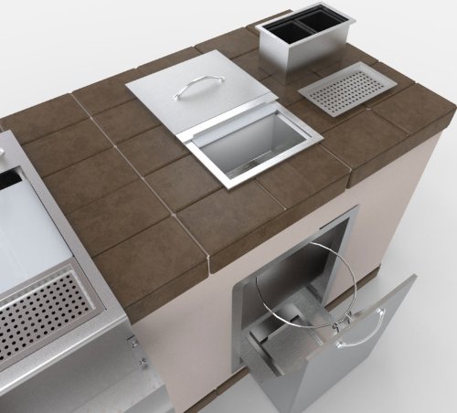 SUNSTONE A-TRCH Trash Chute Combo Cutting Board