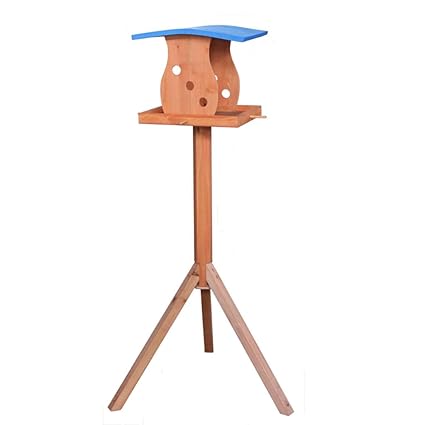 Saatfutterhauschen Free Standing Wooden Bird Table Portable Feeding Station Traditional Bird House Pgm Com Pe