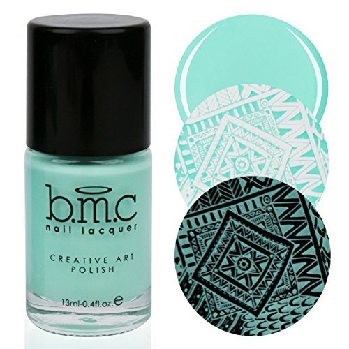 BMC Electric Pastel Teal Green Creative Art Stamping Polish - Electro Glo, Tranceland BMC Electric Pastel Teal Green Creative Art Stamping Polish - Electro Glo, Tranceland