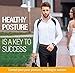 Theoneab Best Posture Corrector for men & Women - Adjustable Back Brace Posture Corrector - Back Support Posture Brace Under Clothes - Medical Kyphosis Trainer for Shoulder Neck Pain Relief