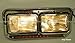 Kenworth Peterbilt Western Star Headlight with Amber LED Bezel - LH & RH
