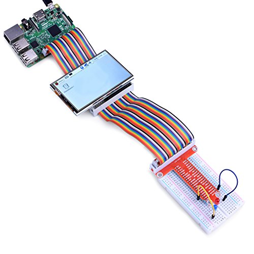 Kuman-RPi-GPIO-Breakout-Expansion-Kit-For-Raspberry-Pi-T-type-Expansion-Board-400-Points-Tie-Points-Solderless-Breadboard-40-pin-IDE-Male-Female-Male-Extension-Cable-35pcs-Jump-Wires-K80