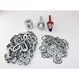 20 X Ösen 25 Mm Ösen Zink Stahlösen Verzinkt Rundösen Planenösen DIN 7332 - Foto 2