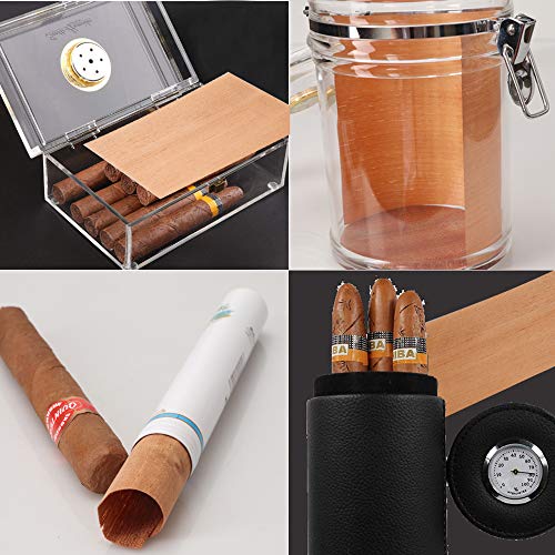 XIFEI Cigar Companion Spanish Cedar Lumber Veneer,Fits All Types of humidors jar (5PACK)