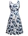 Herou Women Summer Casual Sleeveless Dresses Flower-18 X-Large