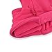 Kids Windproof Double Thick Fleece Hoody Balaclava Outdoor Sledding Skiing Cap (Light Rose)
