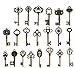 XONOR 36Pcs Extra Large Antique Bronze Finish Skeleton Keys Rustic Key for Wedding Decoration Favor, Necklace Pendants, Jewelry Making
