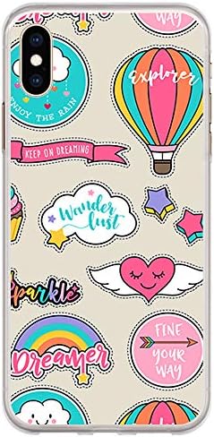 BJJ SHOP Transparent case for [ Iphone XS Max ], TPU flexible silicone shell, design: Aerostatic balloons, dreamer