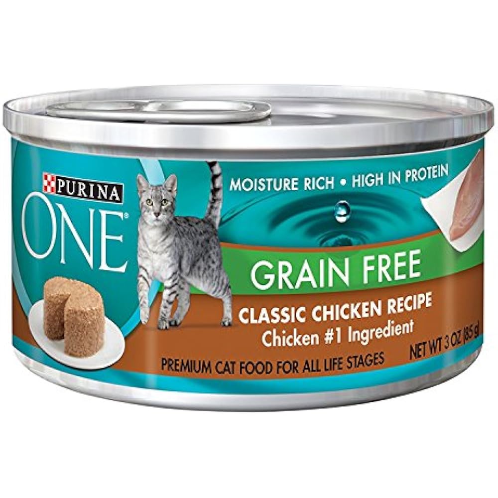 Purina One Grain Free Classic Chicken Recipe Premium Pate Wet Cat Food