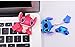 Novelty Stitch Pink Shape Design 32GB USB 2.0 Flash Drive Cute Memory Stick Stitch Thumb Drive Data Storage Pendrive Cartoon Jump Drive Gift (Stitch pink-32GB)