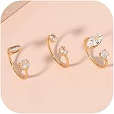 Someki Cubic Zirconia Rings Boho Adjustable Statement Fashion Jewelry Wedding Rings Engagement Ring Anniversary Birthday Gifts for Women