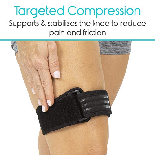 Vive IT Band Strap Iliotibial Band Compression Wrap Outside of Knee