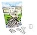 Country Brook Design - Metal Round Wide-Mouth Triglide Slides (1 Inch, 25 Pack)