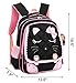 Mysticbags Cat Face Girls Backpack Kids School Bookbag for Primary Students Black, Medium