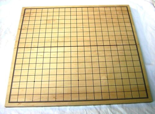 Elysium Enterprises Go Game Board. Wooden Folding. Felt Back. 19x19 Lines