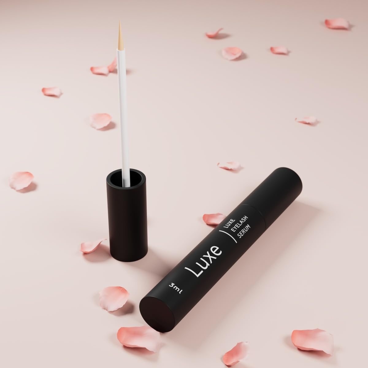 Eyelash Serum - Lash Serum for Ticker, Longer and Fuller Lashes- Visible Results after 4 weeks - Restore Natural Grow and Reduces Hair Loss - Vegan and Cruelty-free Formula - Luxe Cosmetics