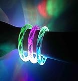 OliaDesign Flashing LED Bracelet (12 Piece), Wire, Large