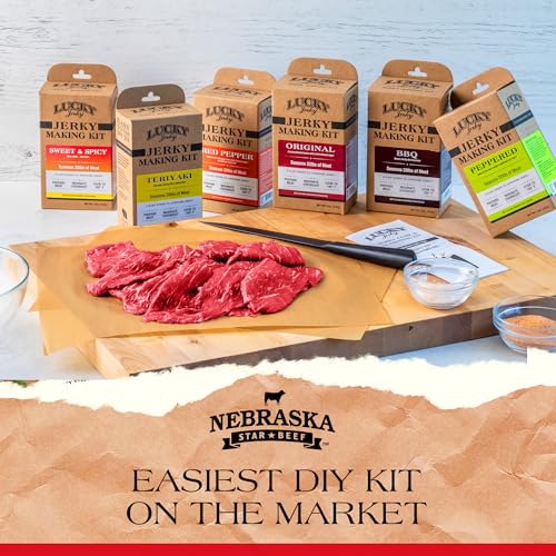 LUCKY JERKY ORIGINAL DIY JERKY SEASONING KITS – SEASONS 20LBS OF MEAT