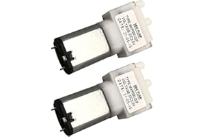 Artshu Micro Vacuum Pump DC 3V 6V 60KPA High Negative Pressure Low Flow Air Pump Water pump For Cupping Device Fish Tank 0.5L/min (White, 3V 2PCS)