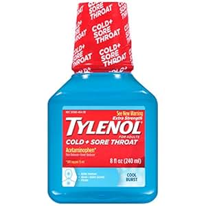 Amazon.com: Tylenol Cold Sore Throat with Cool Burst