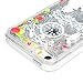iPhone SE Case, iPhone 5 Case, iPhone 5s Case - Mavis's Diary 3D Bling Flowing Liquid Design Flowers Girl Pattern Clear Case Hard PC Cover - Rose Girl with Silver Liquid and Silver Stars
