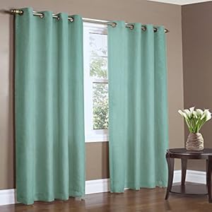 Home Candy Elegant Sky Blue Door Curtains- Set of 4