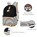 Waterproof Canvas Backpack for College Girls Women USB Charging Port Fits 14