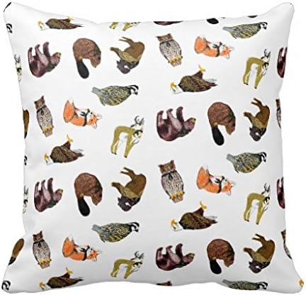 Wood Badge Critter Toss Pillow Case