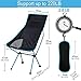 LBLA Lightweight Portable Camping Chair Outdoor Folding Backpacking High Back Camp Lounge Chairs with Headrest & Pocket for Sports Picnic Beach Hiking Fishingthumb 1