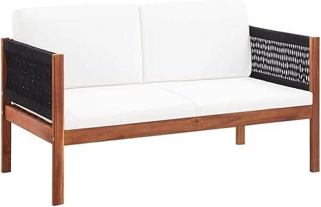 2 plazas madera de acacia maciza sofas