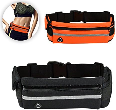 Running Belt for Phone Iphone Waist Pack For Men And Women - Sports Waist Bag Iphone 6 7 8 Plus Pouch With Reflective Stripe - Fanny PackFor Runners Walking Cycling Traveling
